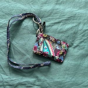 Vera Bradley Lanyard and Zip Wallet in Disney Pattern